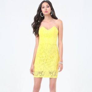 Bebe Betty strapless midi dress